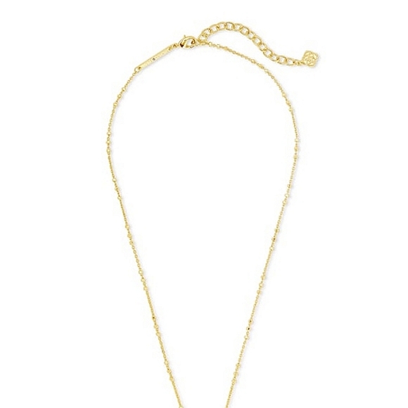 NEW Kendra Scott Perry Gold Pendant Necklace in Raspberry Labradorite - Picture 6 of 7